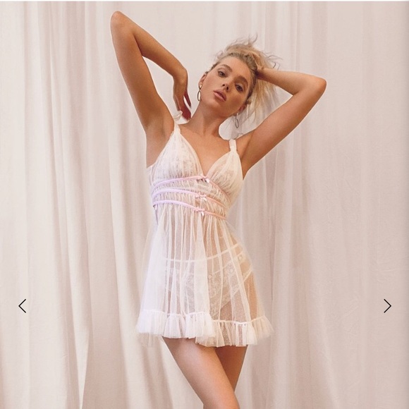 For Love And Lemons Intimates Sleepwear Iso Evie Garter Slip Xxs Poshmark